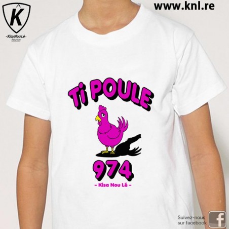 Tee Shirt Ti Poule enfant blanc