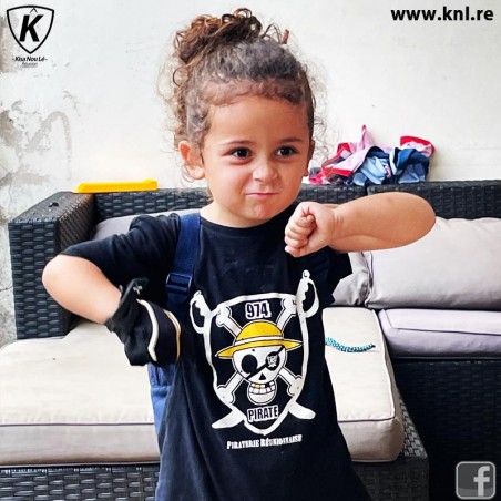 Tee Shirt One Pirate enfant noir