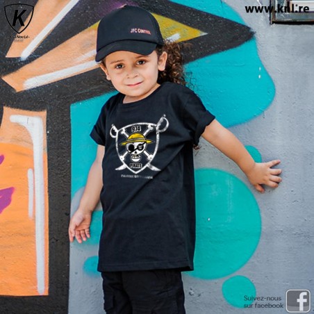 Tee Shirt One Pirate enfant noir