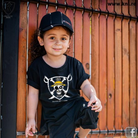 Tee Shirt One Pirate enfant noir