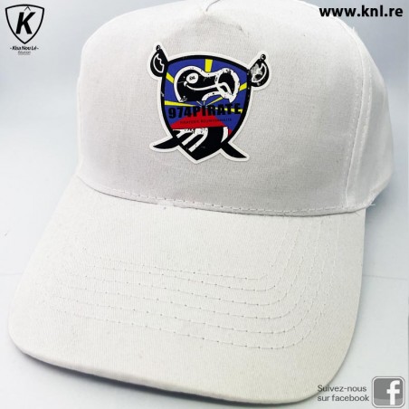 Casquette 974 Pirate Blanc Réunion