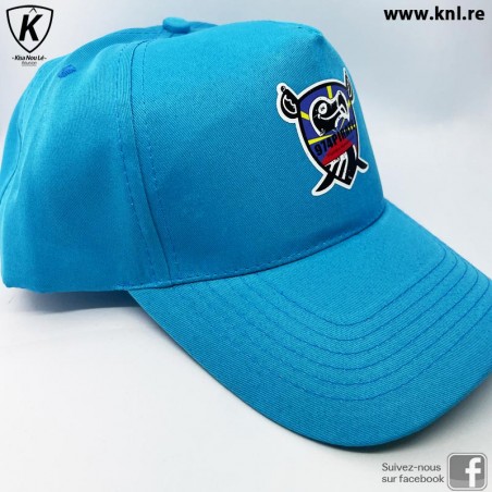 Casquette 974 Pirate Bleu Réunion