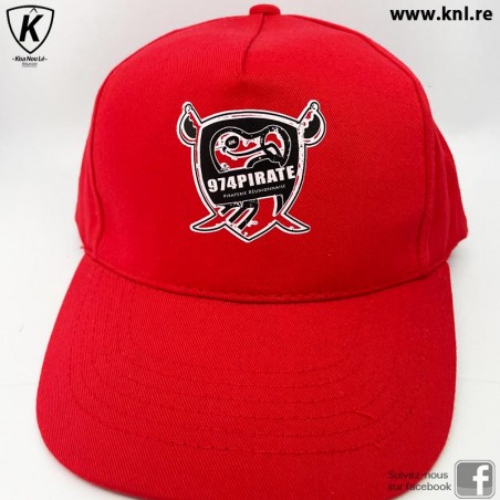 Casquette enfant 974 Pirate rouge