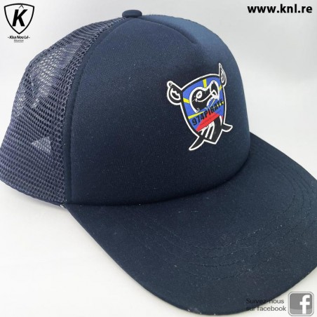 Casquette filet enfant 974 Pirate bleu